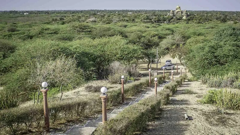 View from Tamachipir Dargah, Mandvi, Gujarat, Sufi shrine, India